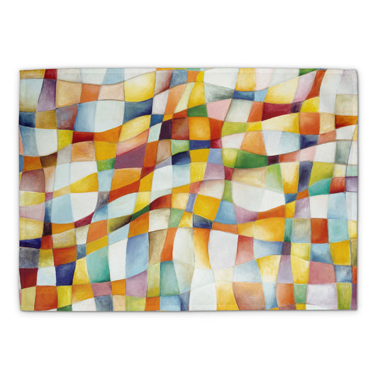 Grid Dancing Tea Towel