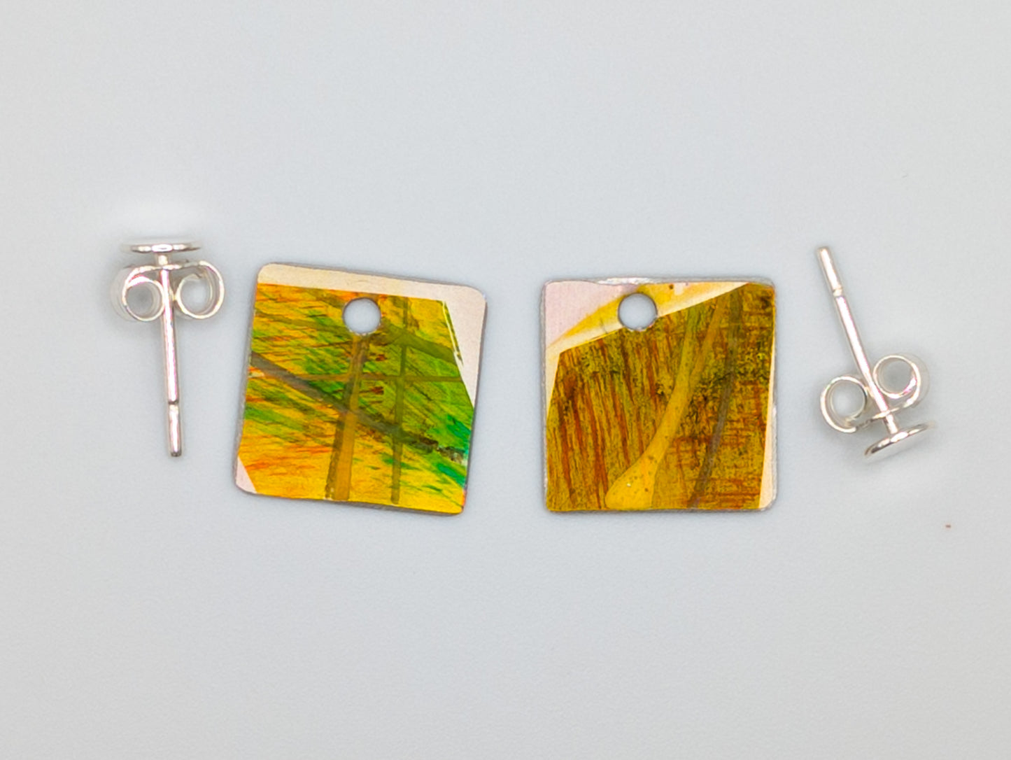 Green and yellow 2 in 1 studs