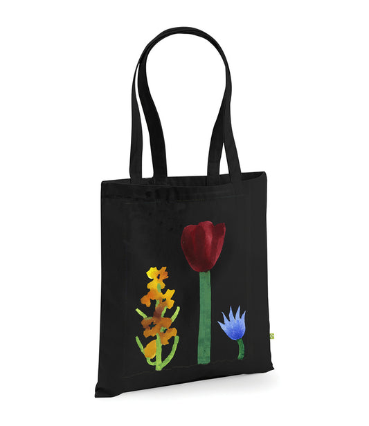 Maroon Tulip tote bag