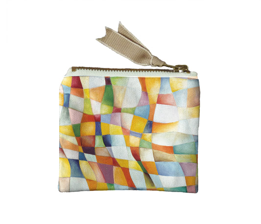 Grid Dancing money pouch